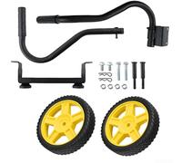 Kit de rueda de generador para generadores portátiles de 2800-4750 W, fácil maniobrabilidad con mango resistente y construcción de plástico resistente no inflable, tamaño 53 x 14 x 20,5 cm