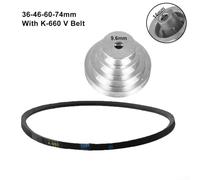 Kit de rueda de polea de pagoda de alto rendimiento y correa dentada para aplicaciones de prensa de taladro de mesa (14 mm)