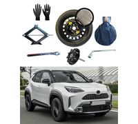 Kit de Rueda de Repuesto 16" compatible con Toyota Yaris Cross con Gata, Llave, Guantes, Tornillo y Funda125/85R16