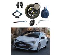 Kit de Rueda de Repuesto 17" compatible con Toyota Corolla con Gata, Llave, Guantes, Tornillo y Funda125/70R17