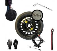 Kit de rueda de repuesto de 16 pulgadas, compatible con Suzuki S-Cross/SX4 con gata, llave, guantes y funda