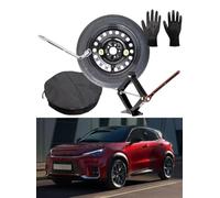 Kit de rueda de repuesto de 17 pulgadas, compatible con Lexus LBX con gato, llave, guantes y bolsa