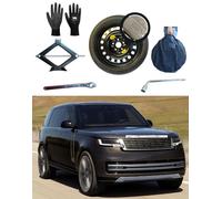 Kit de rueda de repuesto de 18 pulgadas compatible con Range Rover Velar con gato, llave, guantes y bolsa