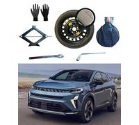 Kit de rueda de repuesto de 18 pulgadas, compatible con Renault Symbioz con gato, llave, guantes y bolsa