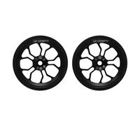 Kit de rueda fácil de 82 mm para bicicleta plegable Brompton, solución ideal para neumáticos de repuesto (negro)
