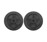 Kit de rueda giratoria de repuesto para compresores de aire portátiles, absorción de golpes, antideslizantes, 2 piezas de ruedas de plástico con herrajes, ajuste de 5 pulgadas para talleres, garajes