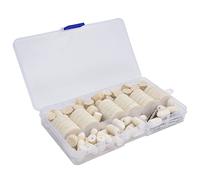 Kit de ruedas de pulido y abrillantado, juego de accesorios para herramienta rotativa de fieltro de lana con mandril de 1/8 pulgada, 110 almohadillas de pulido para trabajos artesa