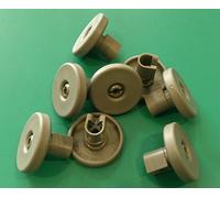 Kit de ruedas para cesto inferior de lavavajillas de Ikea, 8 unidades, gris oscuro, para Rengora, RDW45, RDWTI60, Medelstor, LDW60, Skinande, Hjalpsam