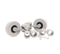 KIT DE RUEDAS TRASERAS PARA ANDADOR (ADAPTABLE A TUBOS DE 22, 25, 30 MM)