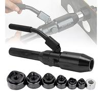 Kit De Sacabocados Hidráulicos, Perforadora De Láminas De Metal Excavadora De Agujeros Hidráulica, Herramientas De Atornillado De Láminas De Metal, para Aluminio, Latón(Blue)