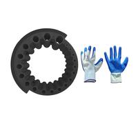 Kit de sacapuntas de brocas de alto rendimiento, incluye guantes, adecuado para varios tamaños de broca para principiantes