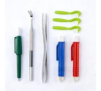 Kit de Sacar Garrapatas 8 piezas - Pinza para Garrapatas para Perros, Gatos y Humanos | Set Completo con Ganchos, Pinza Fina y Lazo - Extracción sin Dolor