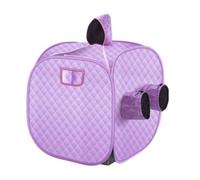 Kit de sauna para el hogar, Tienda de campaña plegable portátil for sala de SPA, Sauna de sin for una o dos personas, pérdida de peso, adelgazamiento de cuerpo completo(Two person Purple)