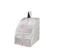 Kit de sauna para el hogar, Tienda de campaña portátil for sala de Sauna de con sombrero, SPA de baño adelgazante, soporte de Metal de acero inoxidable fuerte sin olla de(Silver)