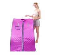Kit de sauna para el hogar, Tienda de campaña portátil for sala de Sauna de con sombrero, SPA de baño adelgazante, soporte de Metal de acero inoxidable fuerte sin olla de(Purple)