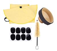 Kit de saxofón 4 en 1 Sax Mute Pads Cepillo de Limpieza para Kits de Saxofón Alto Silenciador Saxofón Alto