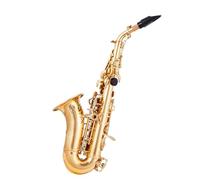 Kit de saxofón B Saxofón De Tubo Doblado Triple Plano para Adultos, Instrumento De Tubo Doblado Pequeño, Examen De Entrada para Principiantes, Examen para Principiantes De Grado Dorado