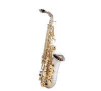 kit de saxofón Boquilla De Saxofón Alto De Aleación De Plata, Llave Dorada Niquelada, Profesional, Con Estuche Y Accesorios
