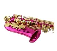 kit de saxofón Hermoso Saxofón Alto Chapado En Rosa Para Saxofón Mi Bemol Principiante Con Estuche En Buenas Condiciones