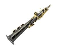 kit de saxofón Saxofón Agudo Modelo Niquelado Llave Dorada Si Bemol Saxo Saxophone Con Estuche