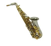 kit de saxofón Saxofón Alto Eb, Teclas Lacadas En Oro Bañadas En Latón, Instrumento Musical Profesional Con Estuche (Color : MULTI)