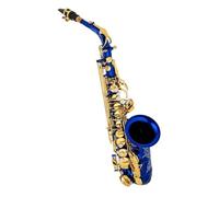 kit de saxofón Saxofón Alto Instrumento De Viento Principiante Adulto Rendimiento Profesional Saxofón Conjunto Completo De Accesorios (Color : Blue)