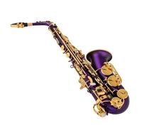 kit de saxofón Saxofón Alto Japonés Eb, Instrumento De Viento De Madera, Saxofón Lacado De Latón, Cesta Negra Y Púrpura (Color : Purple)