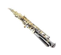kit de saxofón Saxofón Con Llave De Oro Y Níquel Negro, Agudos Rectos, Instrumento Musical, Saxofón Saxophone B Plano Con Estuche Profesional