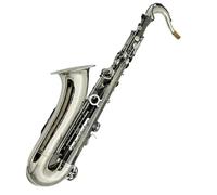 kit de saxofón Saxofón Tenor Bb Tune, Instrumentos Musicales Con Superficie De Níquel Plateado Y Negro, Saxofón Con Estuche Y Boquilla (Color : Alto Sax)