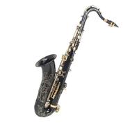 kit de saxofón Saxofón Tenor Profesional Bb Negro Dorado, Saxofón Lacado Negro De Latón Con Accesorios De Guante De Caña De Limpieza
