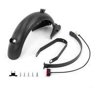 Kit de scooter Max con soporte de luz trasera LED, juego de guardabarros de PC ABS, cubierta de protección delantera trasera, accesorios deflectores de rueda antipulverización (H)