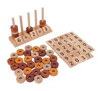 Kit de Secuenciación de Cuentas de Madera para Iluminación y Educación Temprana, Juguete Clásico para Contar para Niños a Partir de 2 Años