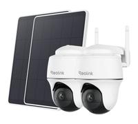 Kit de seguridad 2: cámaras REOLINK Argus Series B420 con panel solar (WiFi, 3 MP, blanco)