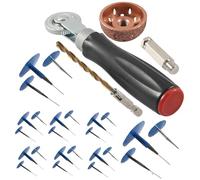 Kit De Seguridad De Punción - Toda La Reparación De Neumáticos del Vehículo | Accesorio De Taller De Neumáticos, Kit De Sello De Sin Tubo, Pinción De Fijación Rápida, Tiree Repare Herramien