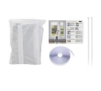 Kit de sellado de aire acondicionado de ventana - Juego de bloqueo de boquillas con cremallera, kit de sellado de ventilación de aire acondicionado, para dormitorio, casa, salón, dormitorio, oficina