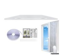 Kit de sellado de aire acondicionado de ventana | Juego de bloqueo de ventilación HVAC con cremallera - Kit de aislamiento de boquillas de aire acondicionado, casa, apartamento, habitación, oficina