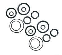 Kit de sellado de aire para amortiguador trasero de bicicleta para Fox RP23 DHX5.0 CTD DPS, goma O-For Ring Seal para anillo para reparación de absorción de presión de aire, negro (8 o 16 piezas) (16