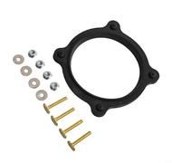 Kit de sellado de brida de piso de inodoro RV para Dometic, junta de válvula de residuos de silicona con tornillos en T, juego de repuesto negro para reparación de caravanas y campamentos para evitar