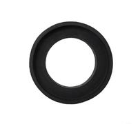 Kit de sellado de cisterna de inodoro con arandela de goma cónica y dos pernos de fijación para reparación de tanques de inodoro y prevención de fugas, color negro
