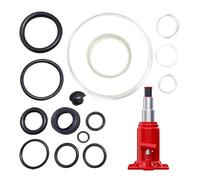 Kit de sellado de gato de piso, 15 piezas horizontales de 3 toneladas, juego completo de reparación de sello de aceite de gato hidráulico, junta tórica, kit de reparación de gato para gato horizontal