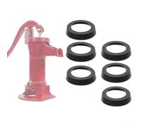 Kit de sellado de pozo de bomba de mano, 6 juntas de cuero para bomba de jardín, kit de sello de taza de goma de 75 mm, junta de hierro fundido, para prensa manual de boquilla