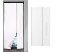 Kit de sellado de puerta portátil de aire acondicionado con tela Oxford 210T blanco 90x210cm tope de puerta para unidades móviles de CA puertas correderas sello de ventana de bloqueo de aire ahorro de