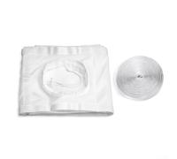 Kit de sellado de ventana de aire acondicionado, 100% sellado, sin perforación, instalación rápida, kit de sellado portátil de aire acondicionado con apertura de cremallera para puertas de patio y