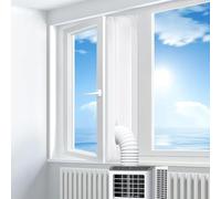 Kit De Sellado Para Ventana De Aire Acondicionado Portátiles,Junta De Ventana De Aire Acondicionado,Kit De Sellos De Ventana Para Aire Acondicionado,Kit De 300/400 cm Con Cremallera Y Cierre Adhesivo