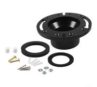 Kit de sello de brida de inodoro RV para 300 310 320, repuesto de junta de material ABS para prevención de fugas (negro)