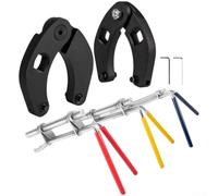 Kit de sello de cilindro hidráulico para tractor, llave de tuerca ajustable y herramientas de reparación de pistón, acero de alta resistencia con mango antideslizante para una fácil instalación