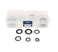 Kit de sello de compresor de CA Aleación de aluminio ligera portátil universal con caja de almacenamiento transparente 30 piezas para compresores de aire acondicionado automotrices