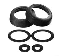 Kit de sello de cuero de la bomba de agua manual, Bomba de 75 pozos con juntas de pistón y anillos de sellado, Para bomba de jardín (negro)