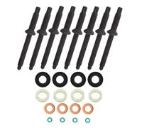 Kit de sello de inyector para Ford Fusion Fiesta Focus C-Max 1.6 Tdci 3M5Q9D927BA 1233685 198283 plástico 24pcs reemplazo directo mantenimiento del motor
