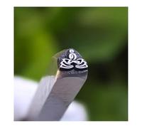 Kit de sellos de acero portátiles, herramientas de estampado de Metal para fabricación de joyas, artesanía de cuero y bricolaje de madera(Pattern 14-1 PCS)